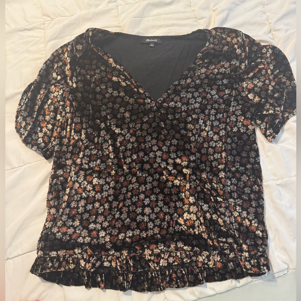 Madewell Velvet Blouse